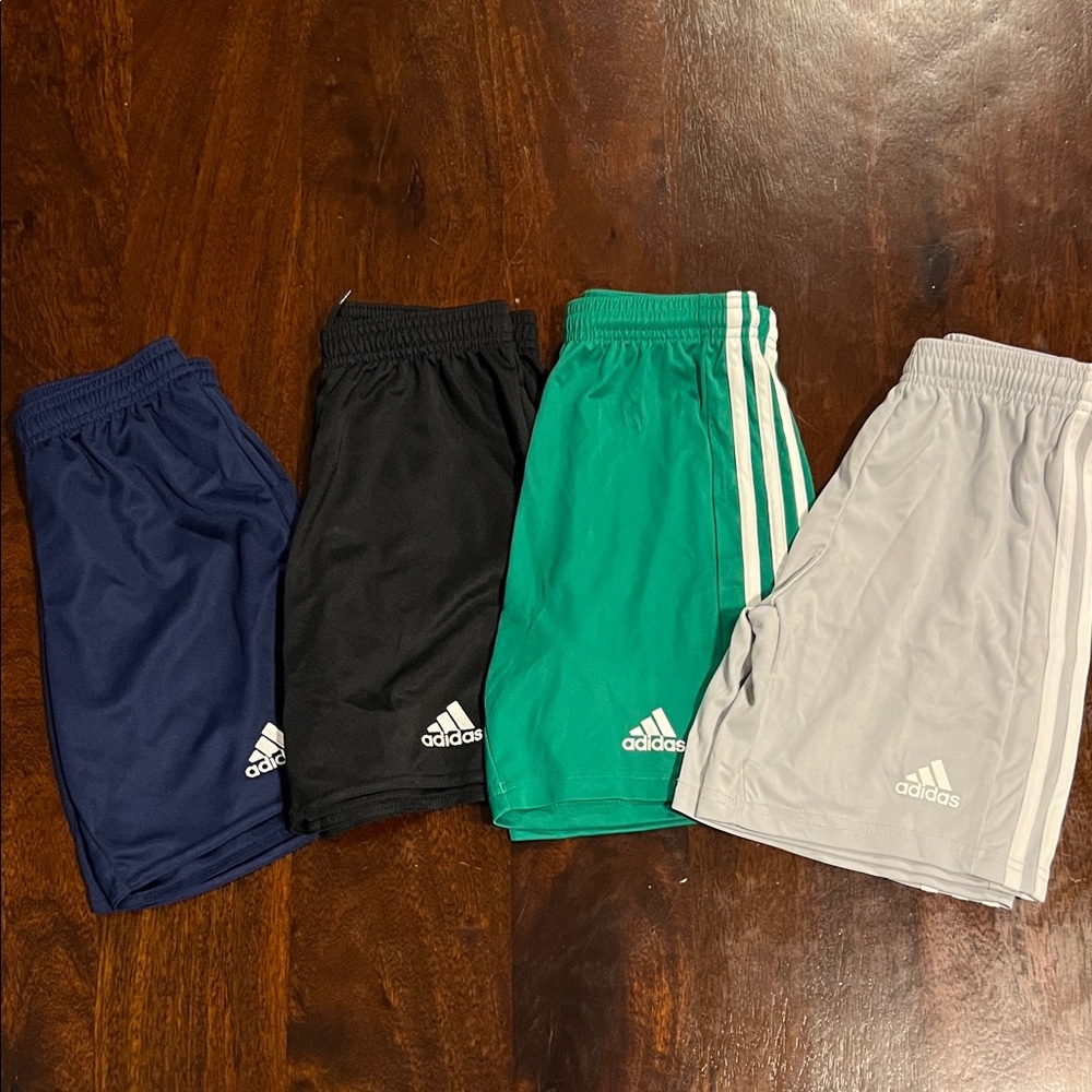 Adidas Sports Shorts Collection - White, Blue, Black, Green